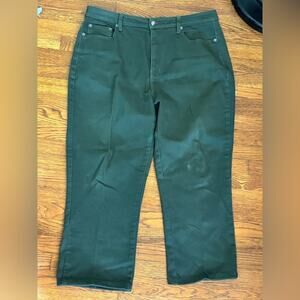 Vintage L.A. Blues Stretch Denim Pants Hong Kong Trophy Hunter Green Size 14
